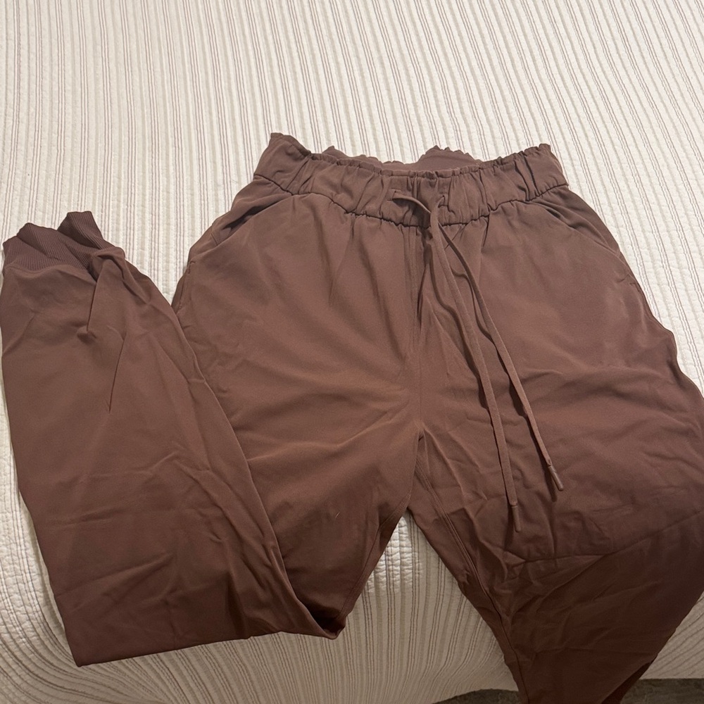lululemon athletica Brown Drawstring Jogger Pants